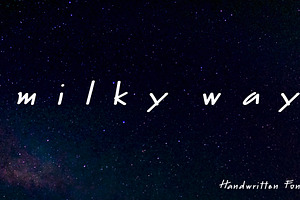 Milky Way Font