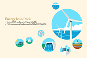 Energy Icon Pack, a Solid Icon by YT Design (Thumbnail 1 of 3)