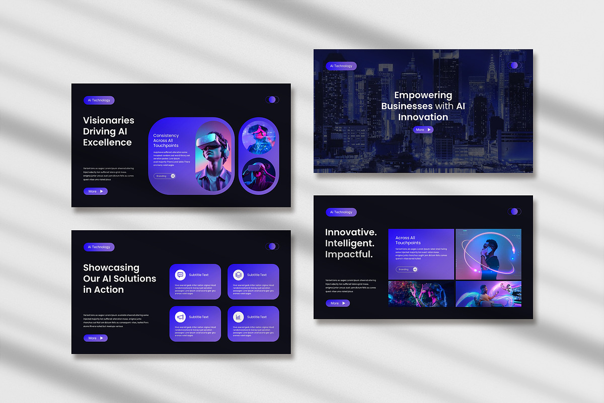 Ai Core Artificial Technology, a Presentation Template by Pradaxa (Photo 3 of 7)