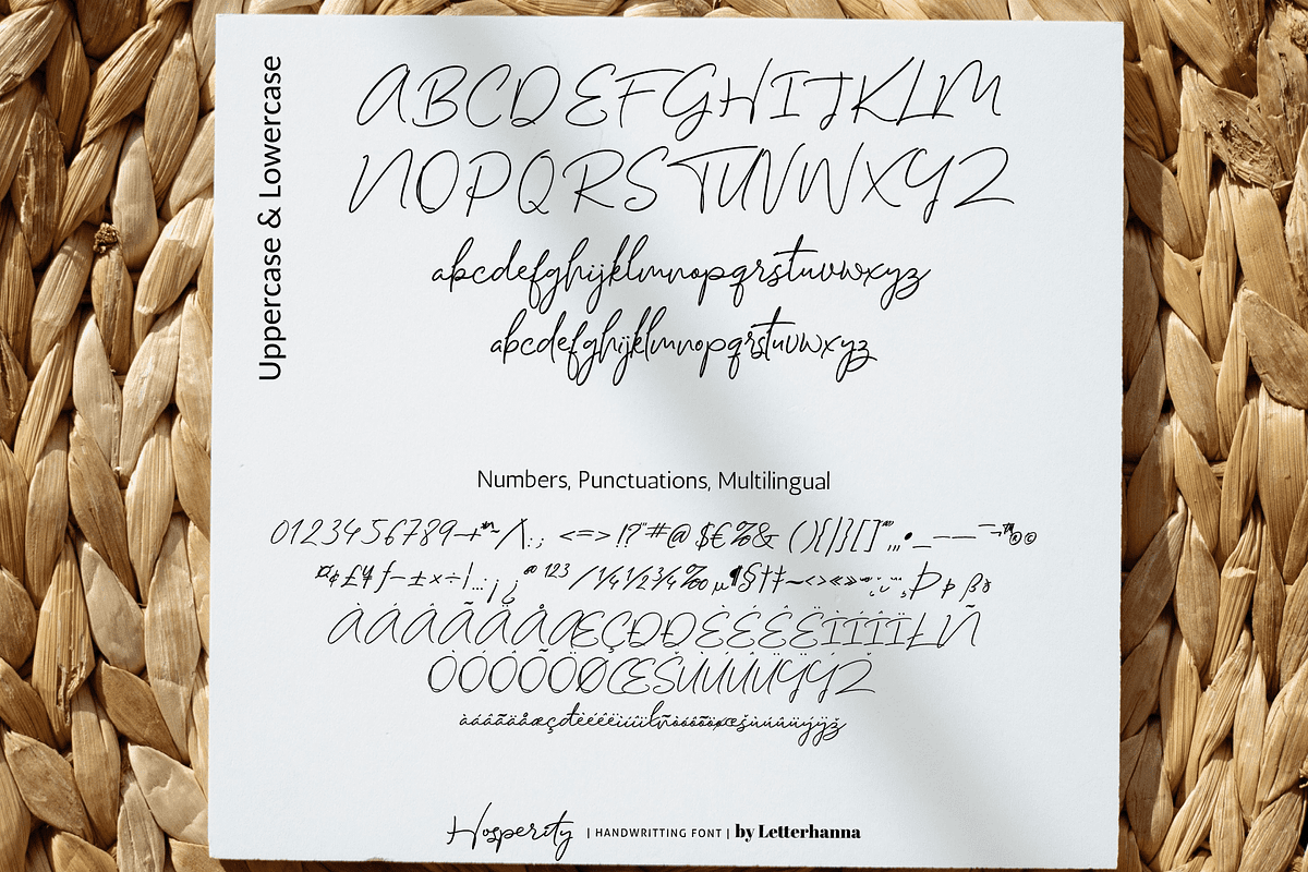 Hosperity Font, a Handwritten Font by Letterhanna Studio (Photo 12 of 13)