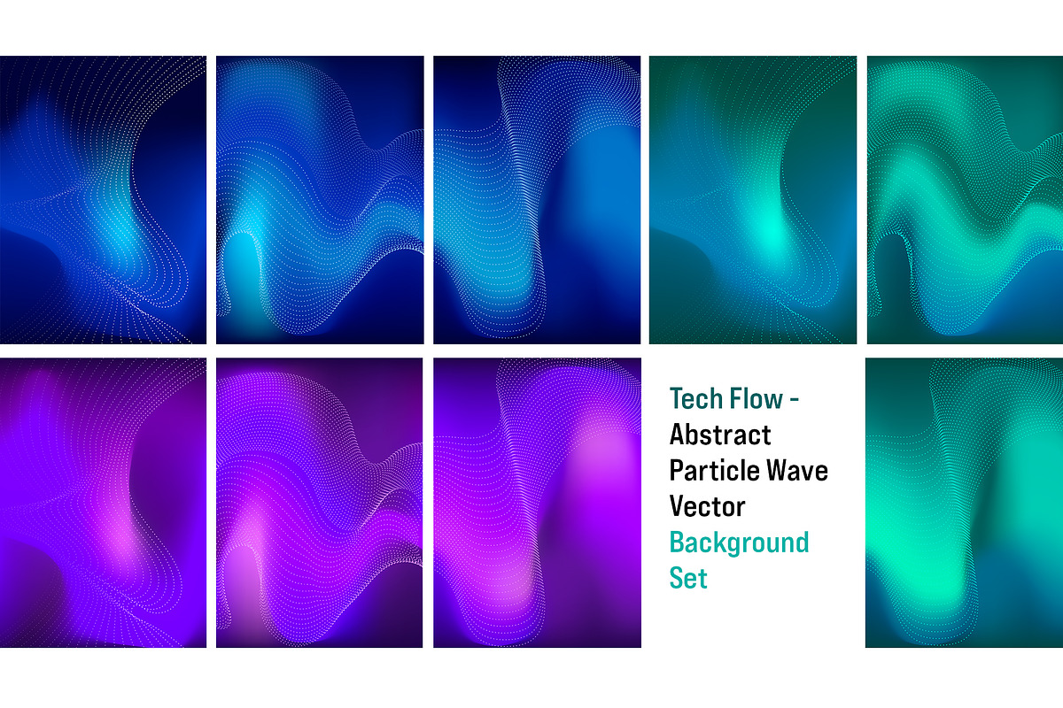 Multicolor Abstract Background Set, a Background Graphic by Xenialien (Photo 2 of 3)