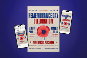 Remembrance Day Flyer Set, a Flyer Template by The Good Store