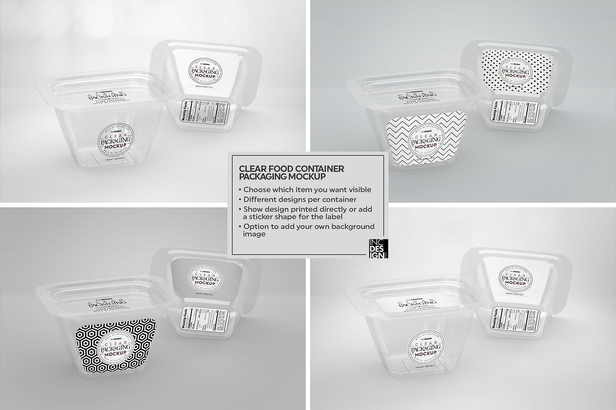 04 Clear Container Packaging Mockups, a Cups & Container Mockup by INCDesign (Photo 10 of 21)