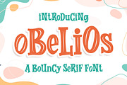 Obelios a Bouncy Serif Font, a Serif Font by Blankids Studio (Thumbnail 1 of 6)