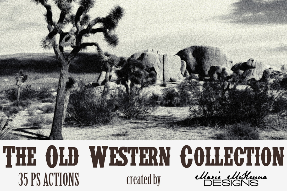 The Old Western Collection Actions, an Action Add-On by MarieMcKennaDesigns (Photo 1 of 5)