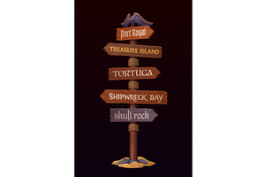 Pirate corsair signboard, an Object Illustration by Buch&Bee