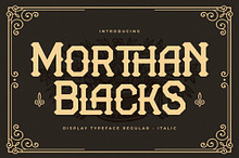 Morthan Blacks Display Typeface