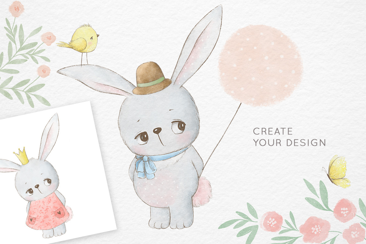 Watercolor baby animals, an Animal Illustration by Magic & Dreams (Photo 4 of 8)