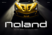 Noland - Sport Futuristic Font, a Sans Serif Font by Hamz Studio (Thumbnail 1 of 12)