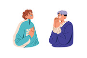 People with different emotions set, a Person Illustration by PaperTrident (Thumbnail 2 of 11)