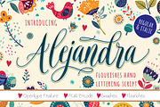 Alejandra Script, a Script Font by DoubleZ Studio (Thumbnail 1 of 8)