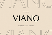 Viano Regular & Outline, a Sans Serif Font by ALunadoki Design (Thumbnail 1 of 8)