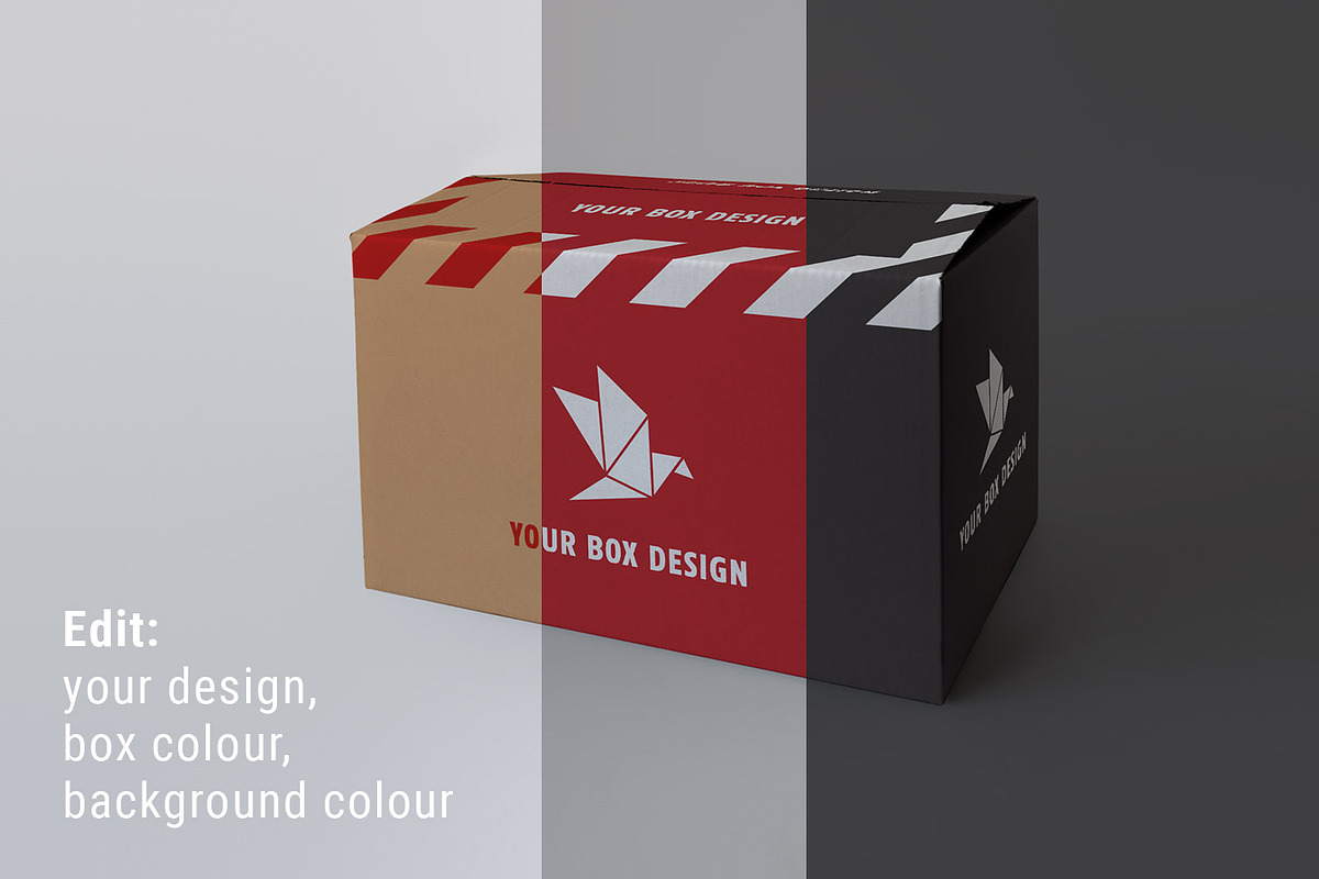 Large Box Mockup, a Packaging Mockup by Jose Matias (Photo 4 of 5)