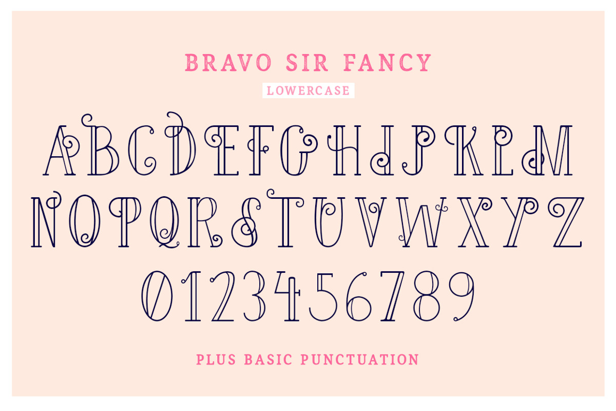 Bravo Sir Font Family preview 6