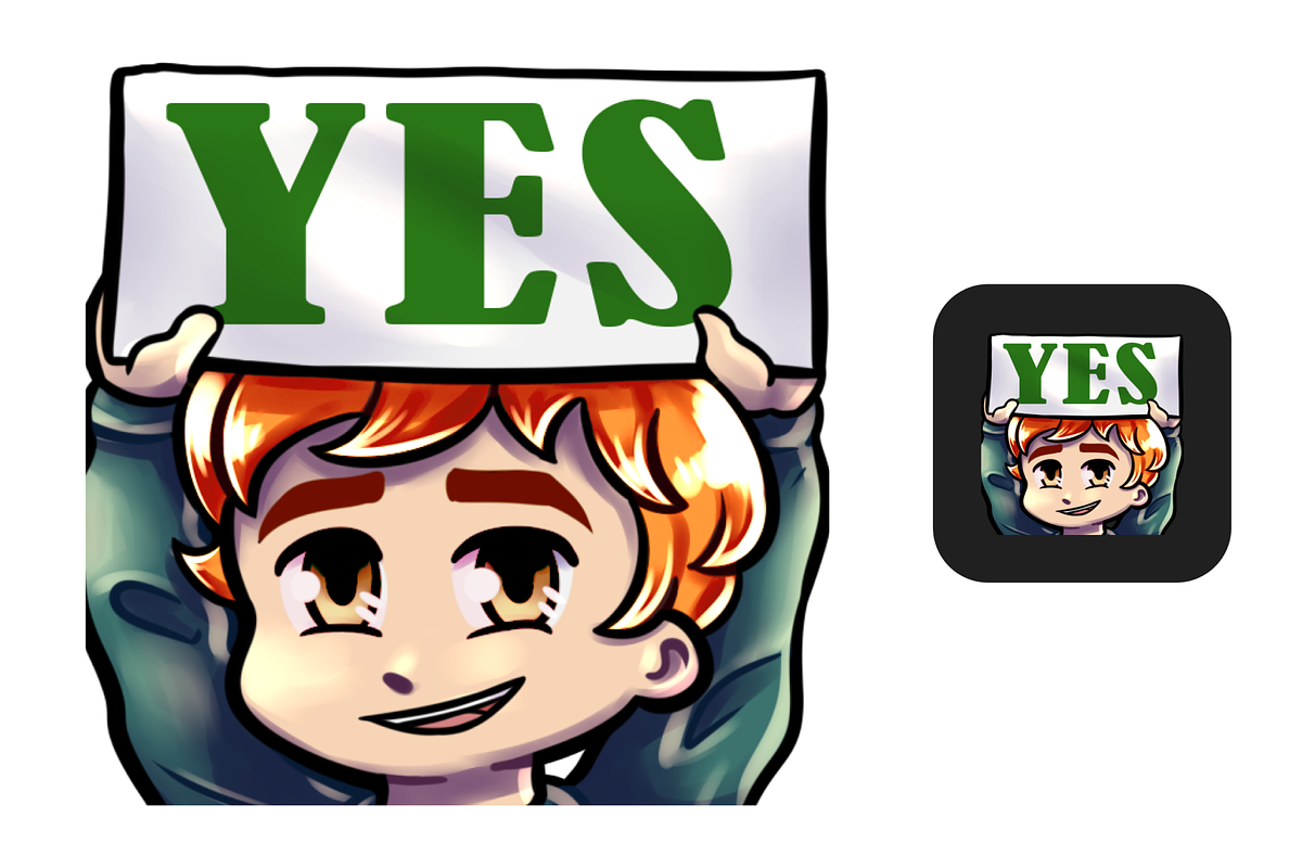 12 Red Hair Chibi Boy Twitch Emotes, an Illustration by Custom Fonts & Patterns (Photo 7 of 12)