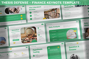 Thesis Defense - Finance Keynote, a Presentation Template by SlideFactory
