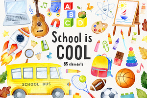 School is Cool. Back to School set
