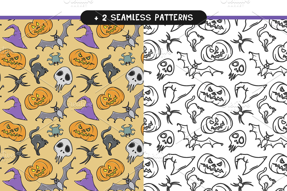 Happy Halloween. Mini Set, a Decorative Illustration by Warm Hearted Studio (Photo 4 of 5)