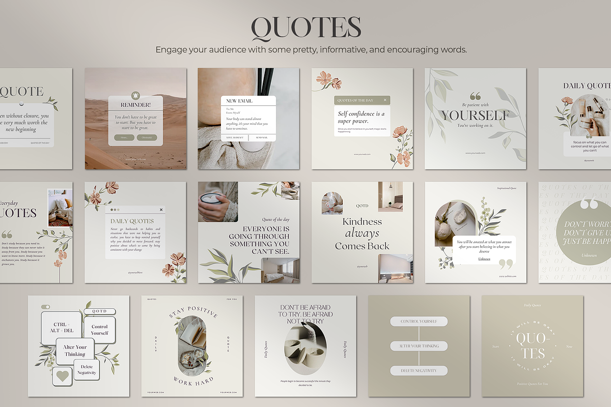 Instagram for Coach Botanical, a Social Media Template by Analogi Studio (Photo 9 of 30)
