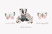 woodland animal clipart set, a Decorative Illustration by Patishop Art (Thumbnail 4 of 7)