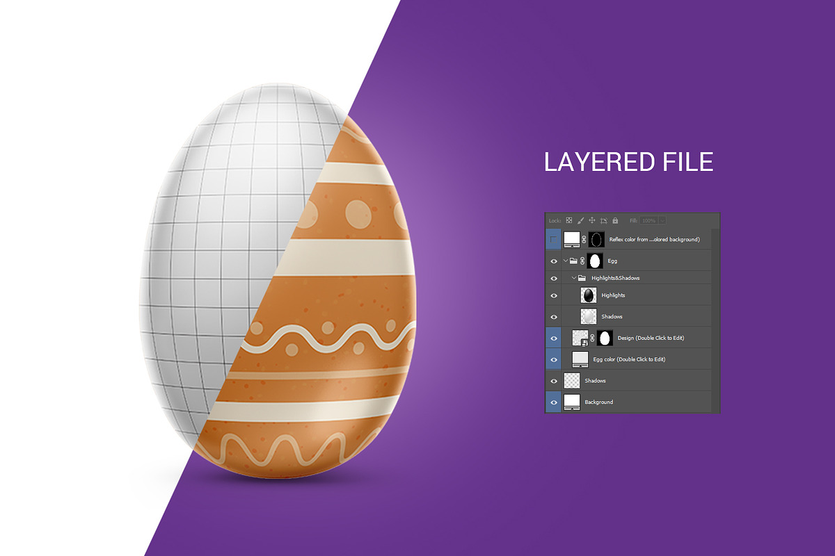 Easter egg mockup., a Product Mockup by ShooShooShop (Photo 2 of 4)