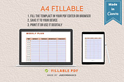 Weekly Planner Template, Canva, a Templates & Theme by Jaboor Magics (Thumbnail 4 of 5)