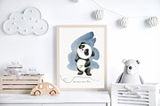 Funny Panda - color pencil clipart, an Animal Illustration by KatsiarynaKa (Thumbnail 16 of 16)