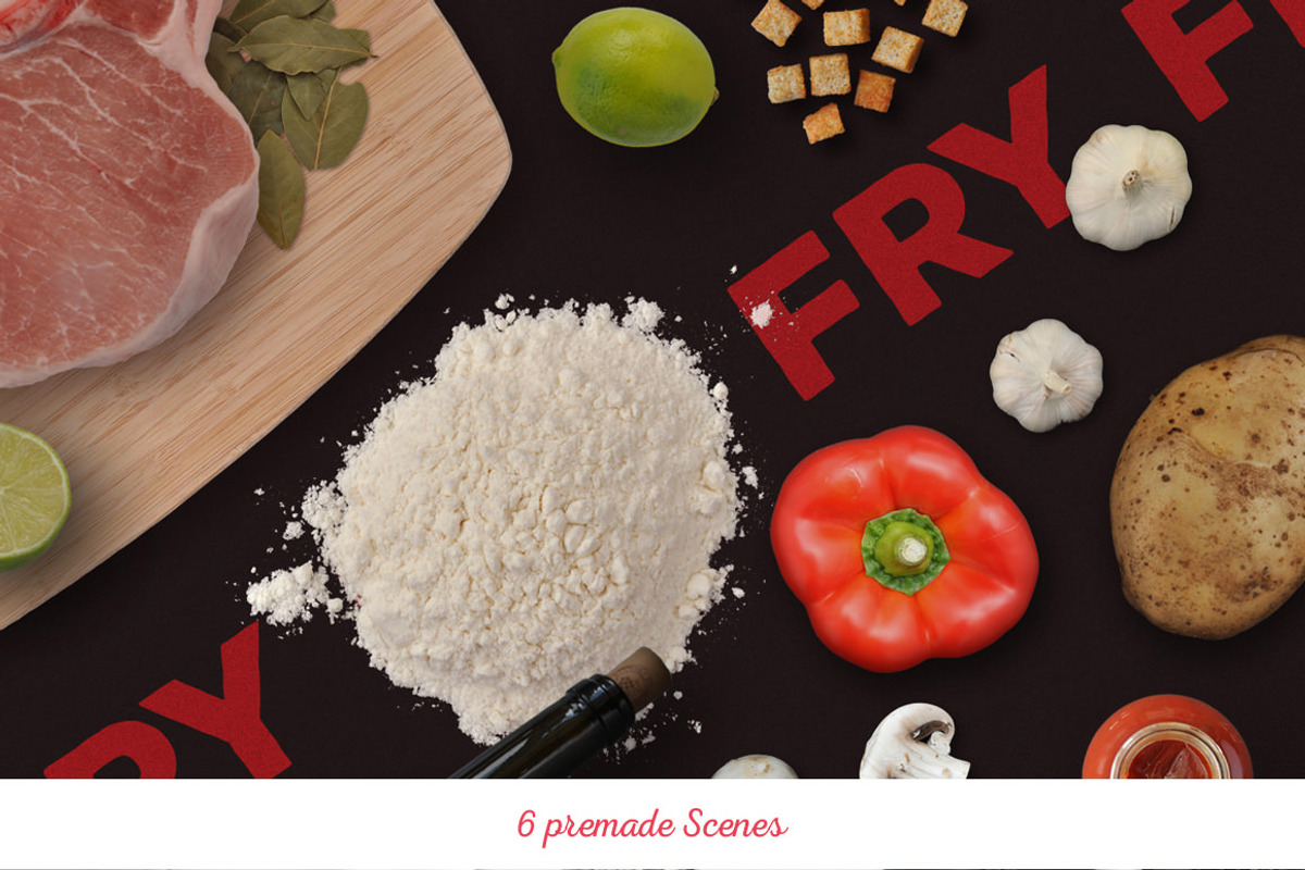 Ratatouille Delicious Scene Creator, a Books & Magazine Mockup by Creative Veila (Photo 2 of 5)
