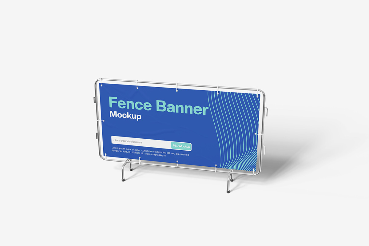 Fence Banner, an Advertising Mockup by Indah (Photo 4 of 6)