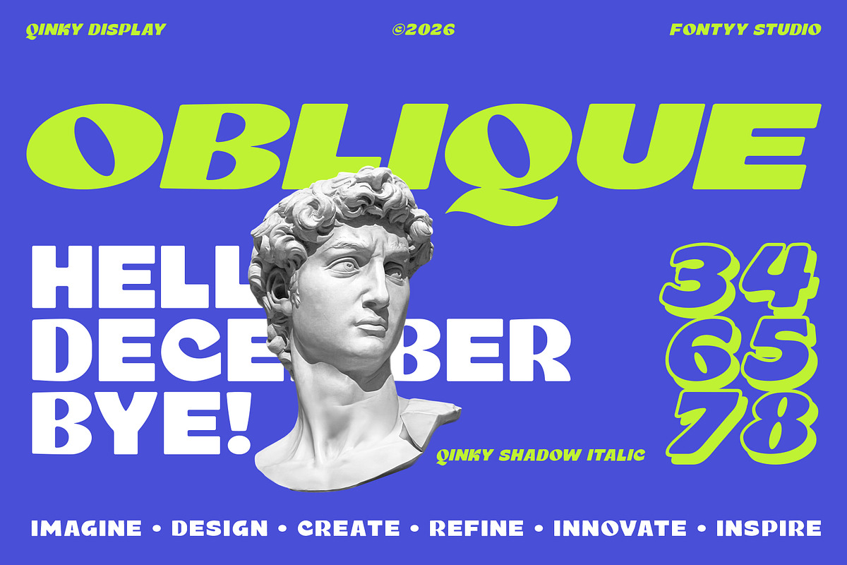 Qinky - Bold Display Font, a Sans Serif Font by NazmulsDesign (Photo 24 of 26)