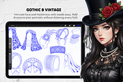 165+ Procreate Hat & Headwear Stamps, a Brush Add-On by Selentaori Studio (Thumbnail 9 of 11)