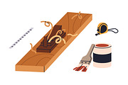 Carpentry and woodwork tools set, an Object Illustration by Good Studio (Thumbnail 4 of 5)