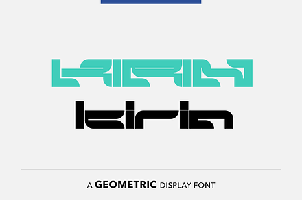 Kirin - y2k font, a Font by SelfBuild Type