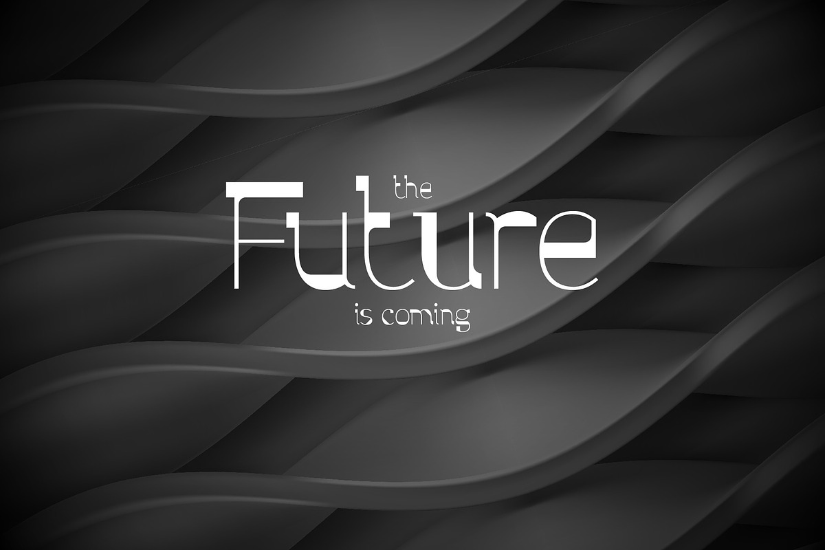 Parallax font and graphics preview 3
