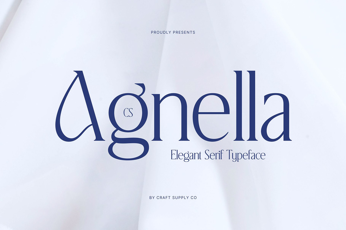 CS Agnella – Elegant Serif Font, a Serif Font by Craft Supply Co. (Photo 1 of 8)