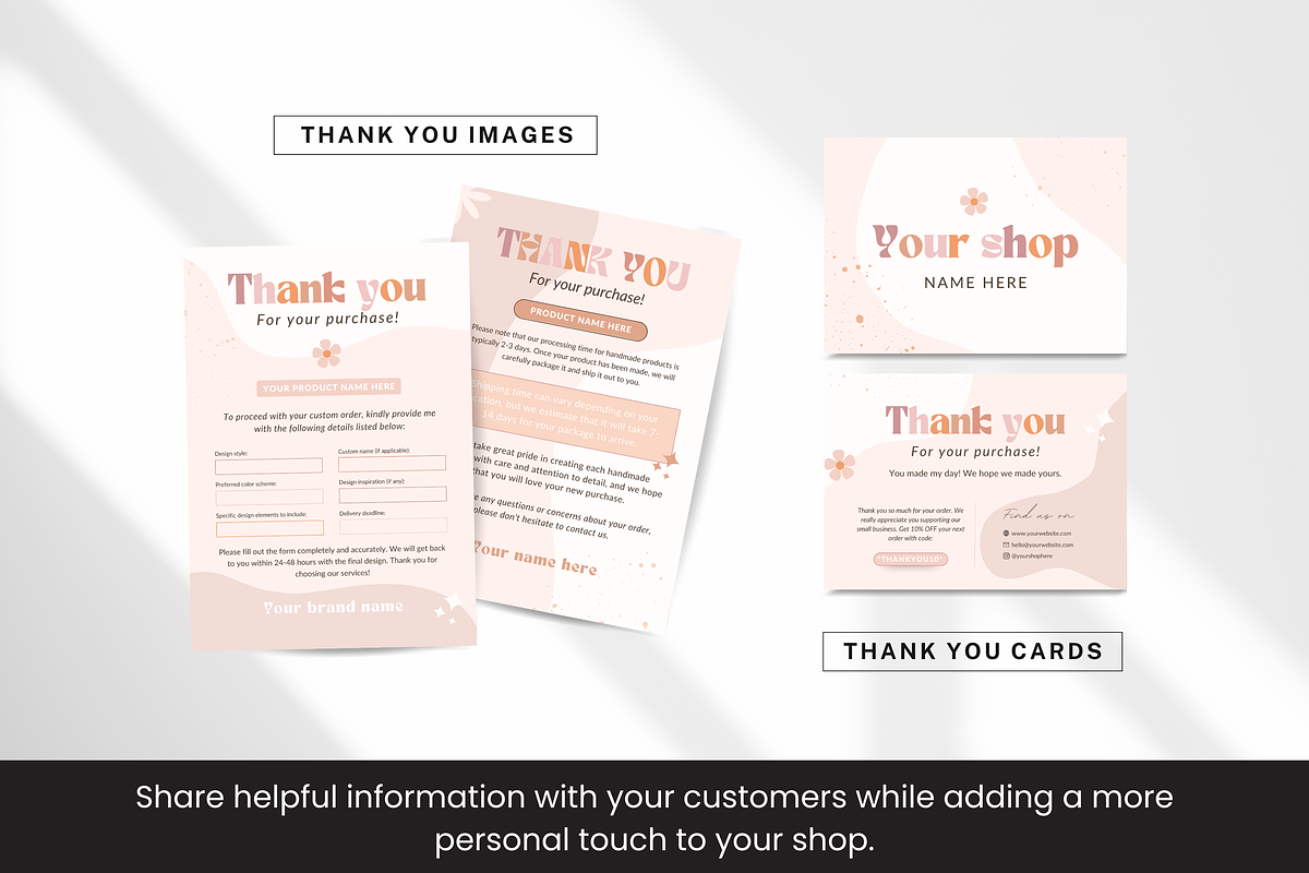 Etsy Shop Bundle Canva Templates, a Branding & Logo Template by DigiPax (Photo 6 of 11)