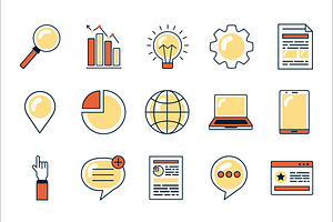 Research Concept Illustrations Set, an Object Illustration by studiogstock