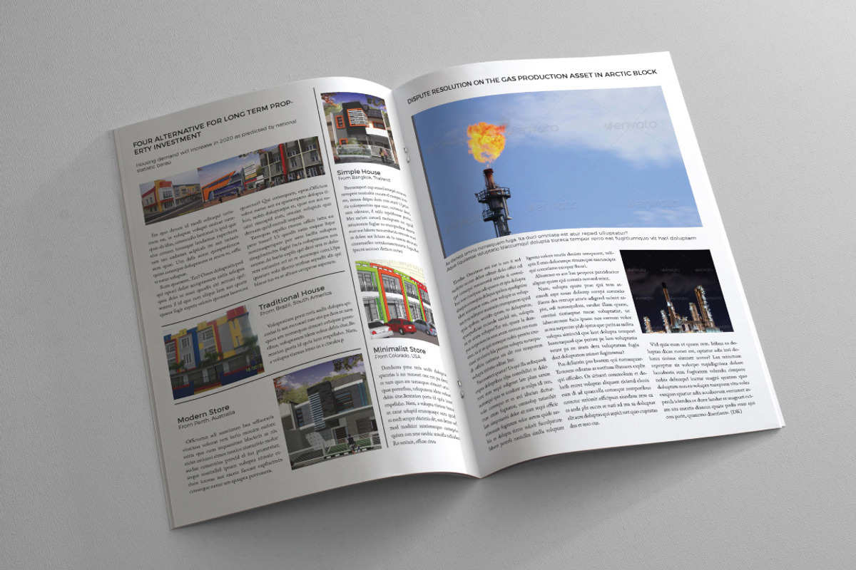 Newsletter Template 12 Pages, a Magazine Template by GreenDesign (Photo 3 of 5)