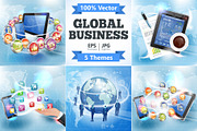 Global Business Concepts, a Finance Illustration by TAlex (Thumbnail 1 of 6)