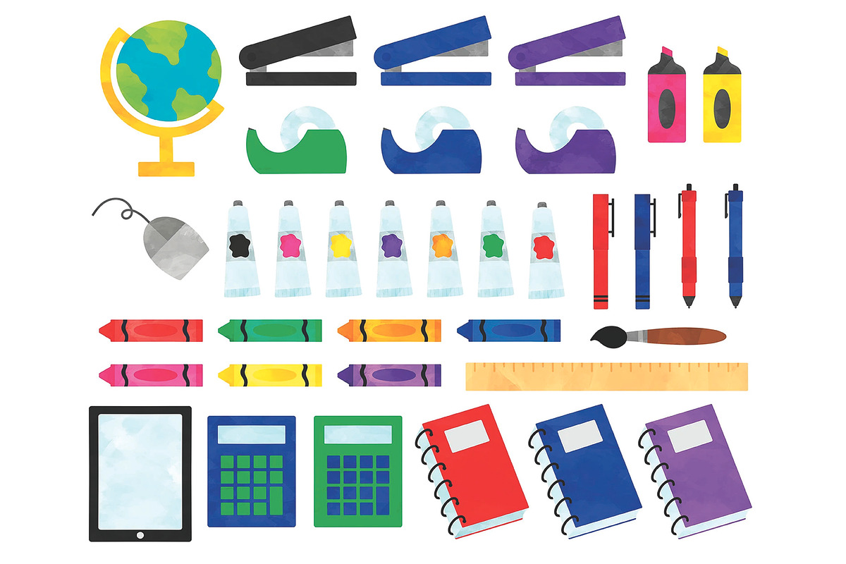 Back to School Clipart Bundle, an Education Illustration by SugarPickle Clip Art (Photo 3 of 4)