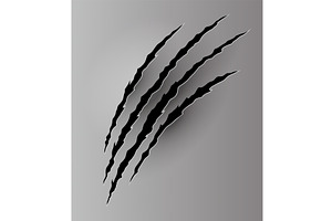 Bear or tiger claw mark, a Texture Illustration by Things for designers
