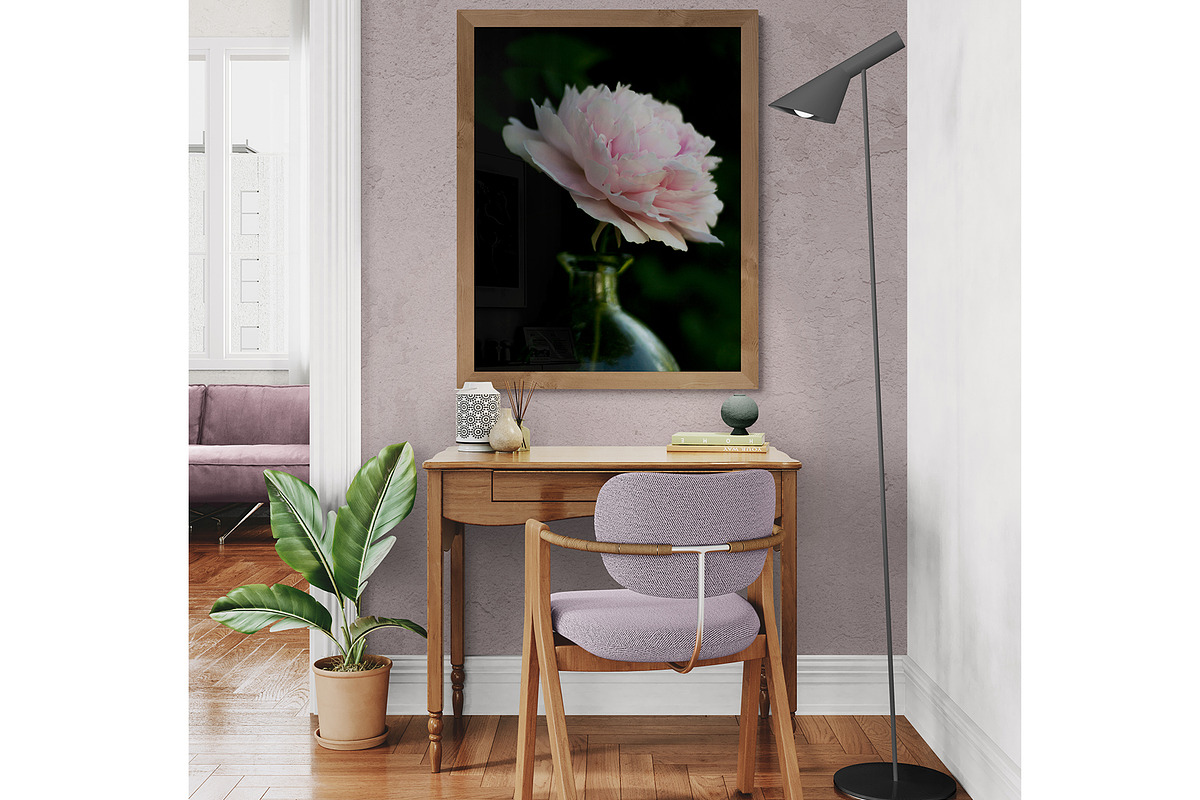 Romantic printable peony wall art, a Nature Photo by Mineden Digital Prints (Photo 7 of 7)