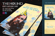 Happy Nameday - The Hound, a Card Template by Shop Mockpro (Thumbnail 1 of 2)