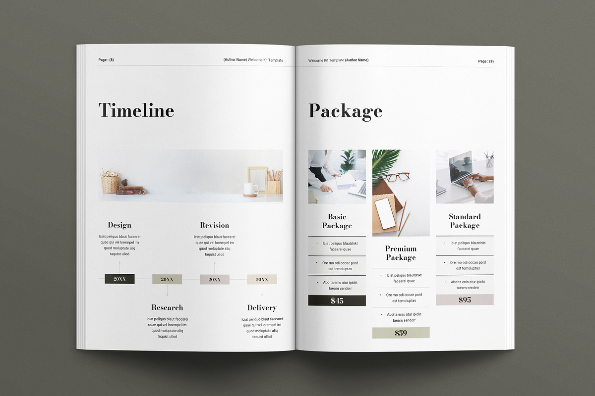 Welcome Kit Template, a Brochure Template by E-Type