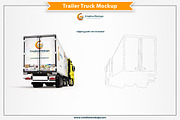 Trailer Truck Mockup PSD, an Advertising Mockup by Plus Media (Thumbnail 2 of 5)