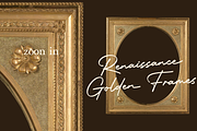 Renaissance Golden Frames Cliparts, an Object Graphic by Lilithcollageart (Thumbnail 5 of 14)
