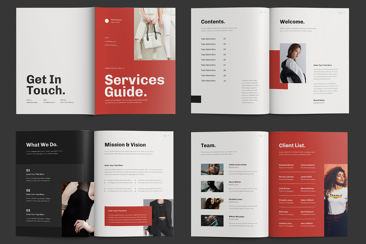 Essential Service Guide Brochure, a Brochure Template by ContestDesign (Photo 2 of 3)