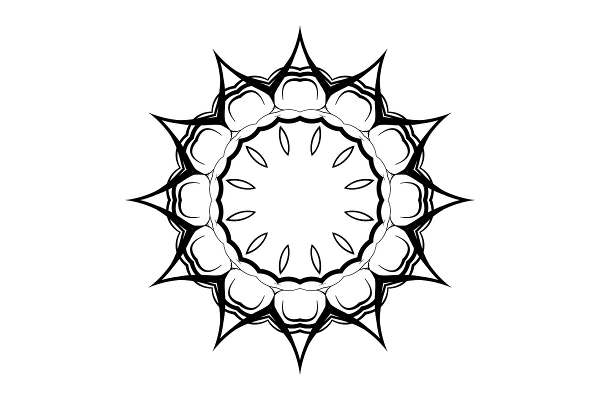 Artistic Mandala Vector Collection, a Decorative Illustration by NJ Himel (Photo 51 of 101)