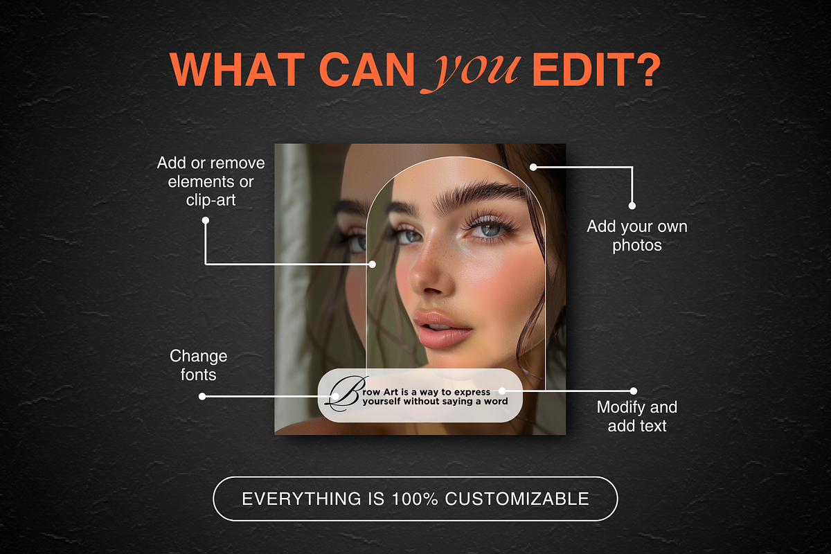 Lash and Brow Tech Canva Templates, a Social Media Template by DesignsbyMariaStudio (Photo 9 of 12)