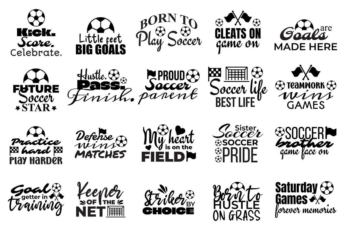Soccer SVG Bundle, a Graphic by M9 Design (Photo 1 of 13)